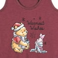 thumbnail image 3 of Disney Winnie The Pooh - Pooh & Piglet Warmest Wishes Christmas - Women's Racerback Tank Top, 3 of 5