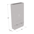 thumbnail image 4 of Bravo 2D 42" Bookcase, 4 of 4