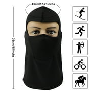 EZGO Unisex Windproof Full Face Covering Balaclava, Black