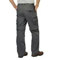 thumbnail image 3 of BC Clothing Mens Convertible Stretch Cargo Pants that convert to Shorts (Charcoal, XL, 32" Inseam), 3 of 4