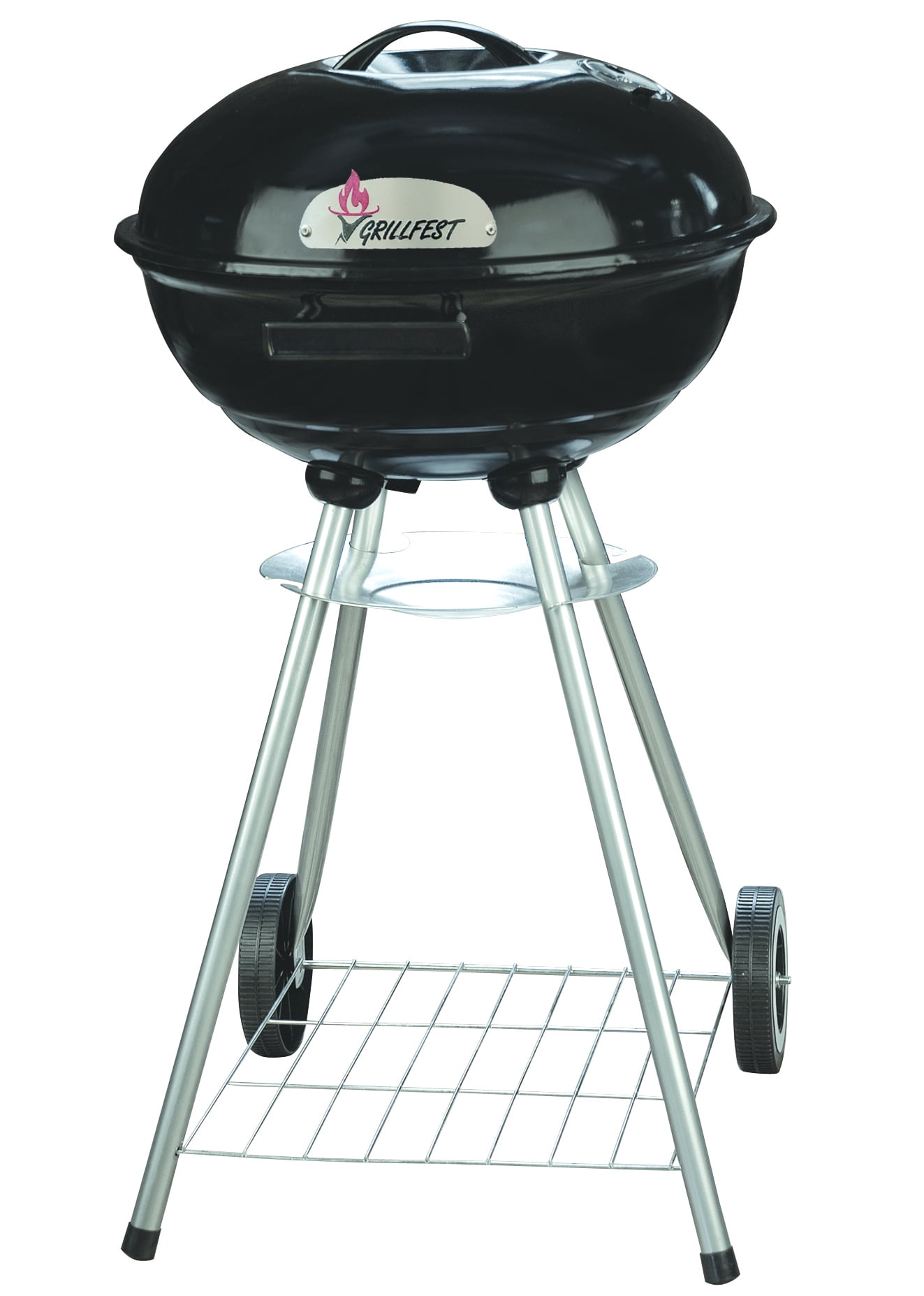 BBQtime BBQ time/Portable Charcoal Grill/Hot Air/Active Ventilation/Fast Start/Smoke Free/usb Port/Carrying Bag/39 cm Diameter/20 cm Height