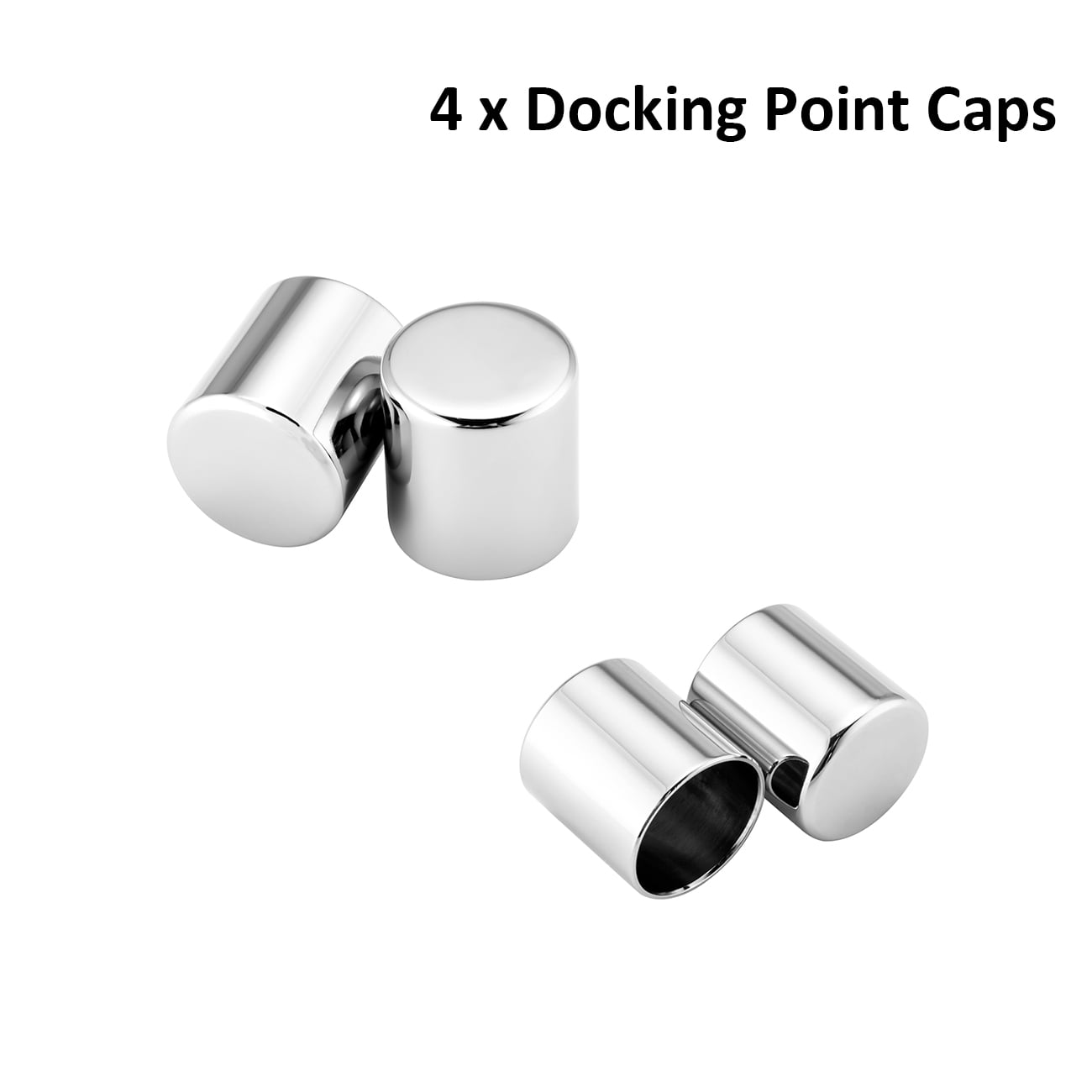 4X Billet Docking Hardware Point Magnetic Cover Cap For Harley Softail Road King 