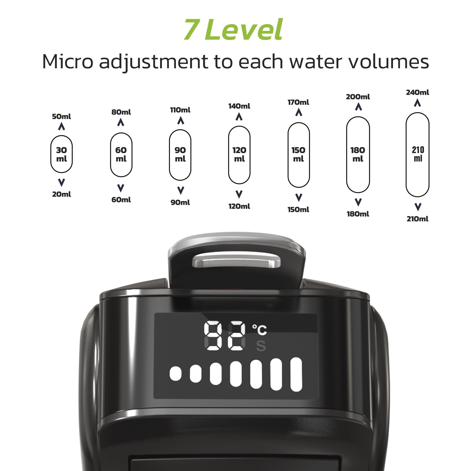 HiBREW 6in1 Pods Coffee Machine Multiple Espresso Cafetera Cappuccino Coffee Maker H1B