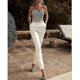 thumbnail image 4 of Women's Casual Sexy Party Wedding Casual White Jumpsuit Print Solid Color, 4 of 5