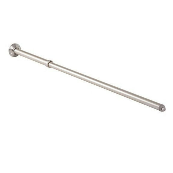 Utopia Alley Rustproof Wall Mounted L-Shaped Corner Rod Vertical Ceiling Support Bar, Nickel