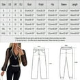 thumbnail image 3 of LEKDFST Elegant Sequin Jumpsuits for Women Dressy Formal Evening Party Wedding Guest Mesh Shiny V Neck Long Sleeve Rompers for Women Black L, 3 of 8