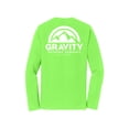 thumbnail image 2 of Gravity Outdoor Co. Chemise à Manches Longues - Vert Flash - Logo Blanc - G, 2 of 2