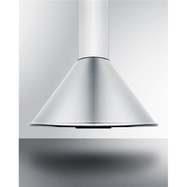 Summit Hotte Murale Européenne Appliance SEH6624CADA 24 in. ADA Compatible en Acier Inoxydable avec Interrupteur Mural à Distance