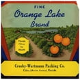 thumbnail image 2 of Anonymous 20x20 Gold Ornate Framed and Double Matted Museum Art Print Titled - Orange Lake Brand Citrus Label (1930-1950), 2 of 4