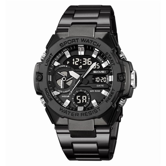 Digital Waterproof Sports Watch, Luminous Display and Alarm, Multi-functional Stopwatch and Calendar, Ideal for Hiking, Camping, Running and Swimming, Designed for Men Outdoors
