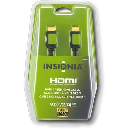Insignia High Speed 3D 1080p HDMI Cable - 9 feet (2.7 meters)