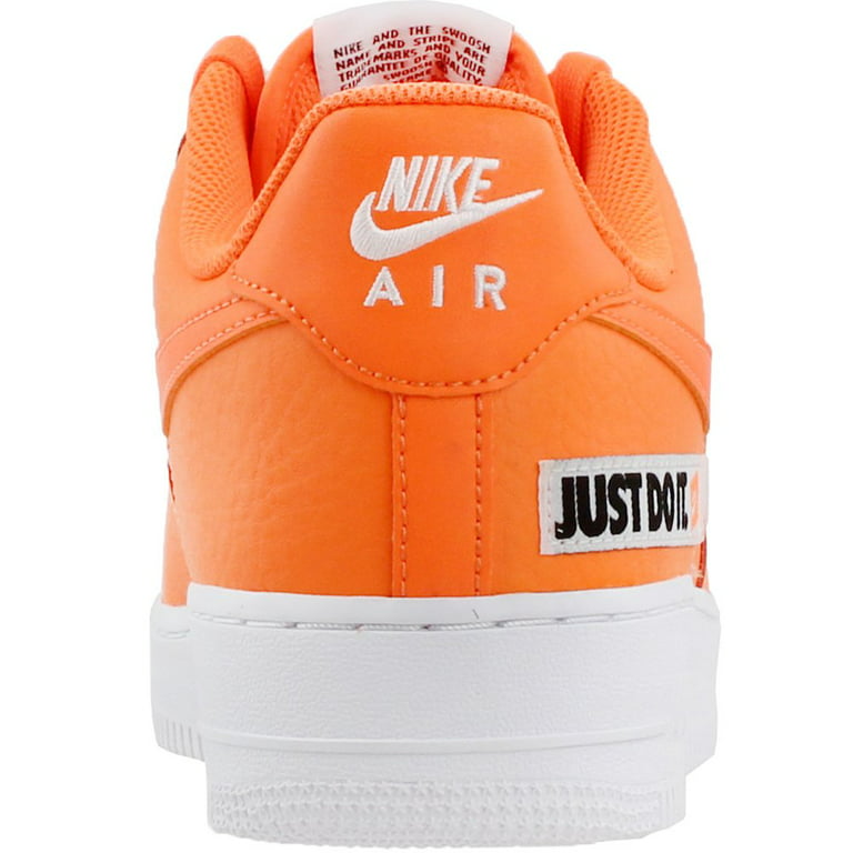 Nike Air Force 1 Low 07 LV8 “Just Do It”Sz 7C Kids AV6141-800 Preowned  Orange