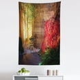thumbnail image 1 of Garden Tapestry, Japanese Stone Lantern and Red Maple Tree in an Autumnal Garden Bamboo Trees, Fabric Wall Hanging Decor for Bedroom Living Room Dorm, 5 Sizes, Multicolor, by Ambesonne, 1 of 1