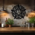 thumbnail image 6 of HELLOYOUNG Pentagram Metal Wall Art Decor Modern Star Sculpture for Home Decor, Premium Iron Wall Hanging Decor Gift for Living Room Bedroom Office, 6 of 6