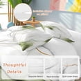 thumbnail image 2 of 3 Piece Marble Sage Green Duvet Cover Set Queen Size,Microfiber Comforter/Quilt Cover with Corner Ties and 2 Pillowcases,Gold White Modern Gradient Ocean Wavy All Season Bedding with Zipper Closure, 2 of 8