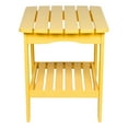 thumbnail image 2 of Shine Company Rectangular Traditional Wood Indoor/Outdoor Side Table in Yellow, 2 of 5