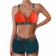 thumbnail image 2 of Traje de baño de 2 piezas para mujer, trajes de baño para mujer, traje de baño de verano de talla grande con estampado, bikini, traje de baño dividido para mujer, traje de baño de poliéster, 2 of 6