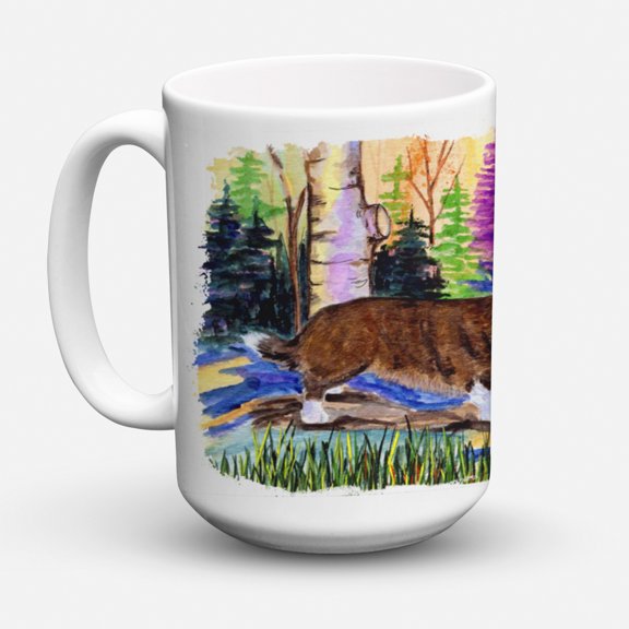 Carolines Treasures SS8006CM15 Corgi Coffee Mug 15 oz 15 ounce multicolor