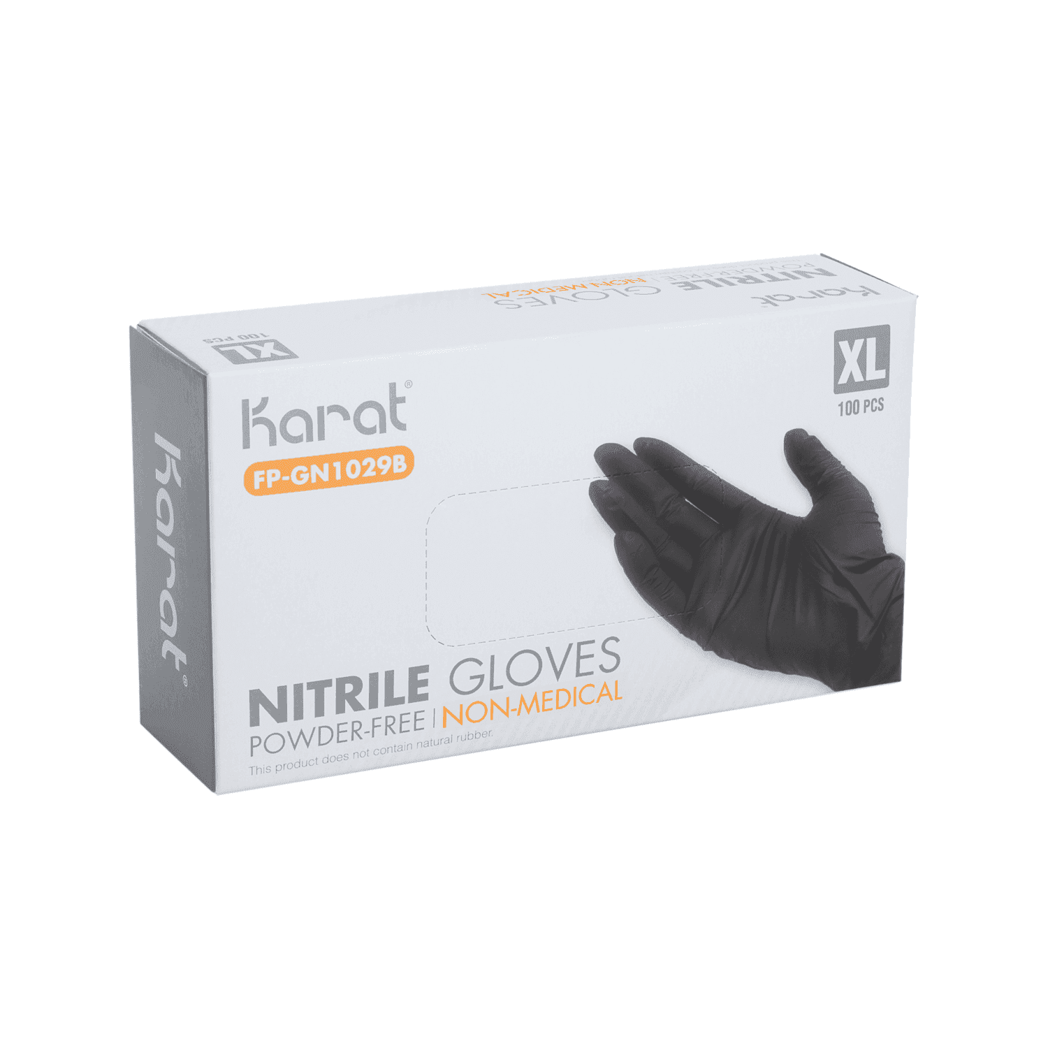 Nitrile Powder - Free Disposable Gloves (Black) - X-Large - 1,000 ct