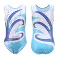 thumbnail image 3 of SILVERCELL Girls Rhinestone Sleeveless Dance Outfits Set 3 Piece Gymnastic Leotard Athletic Short with Hairband Dancewear,5-12Y, 3 of 10