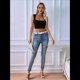 thumbnail image 4 of Top Corto Sin Mangas con Cuello Cuadrado para Mujer, Ideal para Entrenamiento y Fitness, Básico de Verano 2025 Negro L, 4 of 9