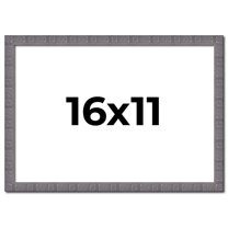 16x11 Frame Blue Kingsley Pewter Solid Wood Picture Frame Width 0.75 Inches |Interior Depth 0.5