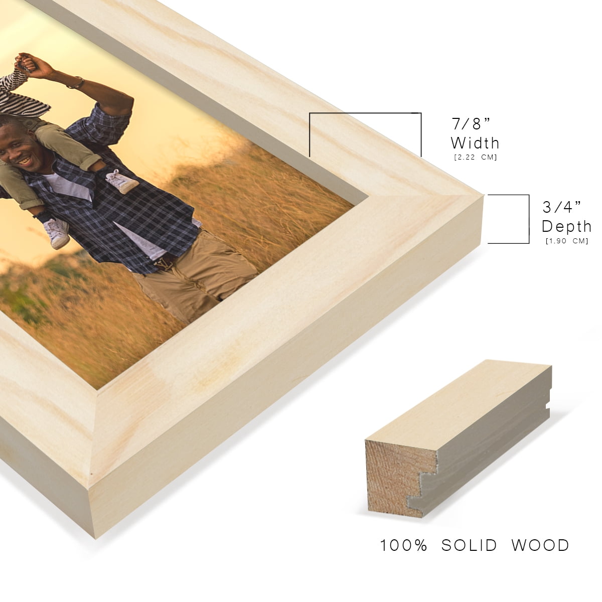 4x6 Wood Grain Picture Frame - Palo Santo