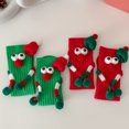 thumbnail image 6 of Christmas Hand Socks Novelty Cartoon Big Eyes Middle Tube Socks Hosiery for Kids Holiday Festival Party Gift, 6 of 9