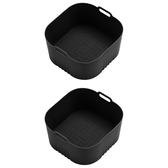2Pieces Silicone Air Fryers Pads Silicone Liners Nonstick Cooking Accessory Air Fryers Basket Suitable for Air Frying