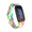 Tie Dye, variant on (Open Box) iTech Active Smartwatch Fitness Tracker, Heart Rate, Step Counter, Notification, Swimming Water Resistant for Ladies, Touch Screen, Compatible with iPhone and Android (Black Burgundy)