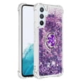 thumbnail image 2 of Funda para Samsung Galaxy A54 5G con Brillo Líquido Flotante, Purpurina, Parachoques y Anillo Giratorio Soporte, 2 of 5