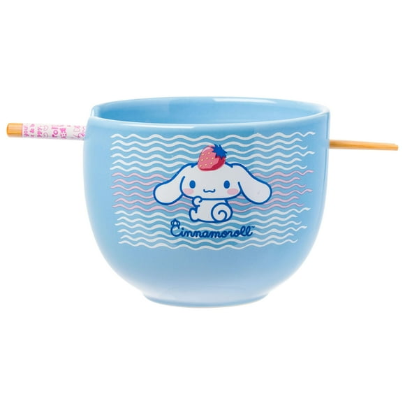 Cuenco de arroz con fideos ramen de cerámica, plateado, Buffalo Hello Kitty