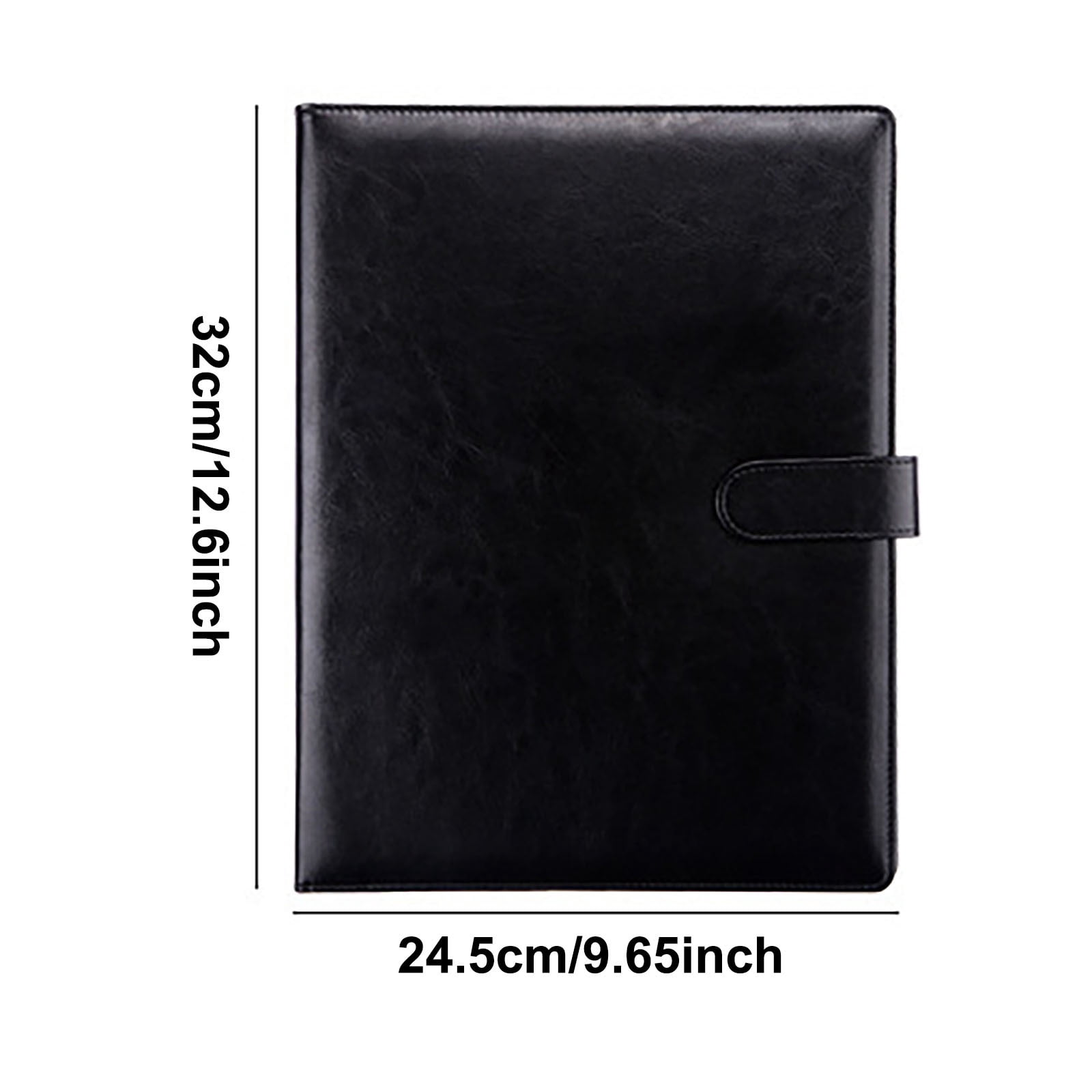 Professional Padfolio with Clipboard PU Leather Storage Clipboard Folder Portfolio Cover Legal Pad Holder for Letter Size A4 Writing Pad Notepad Resume Organizer for Business School Office