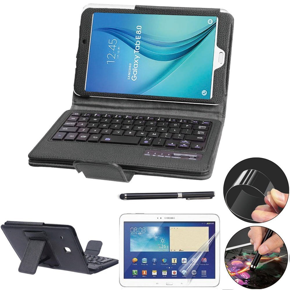 Galaxy Tab E 8.0 Keyboard Case with Screen Protector & Stylus, REAL