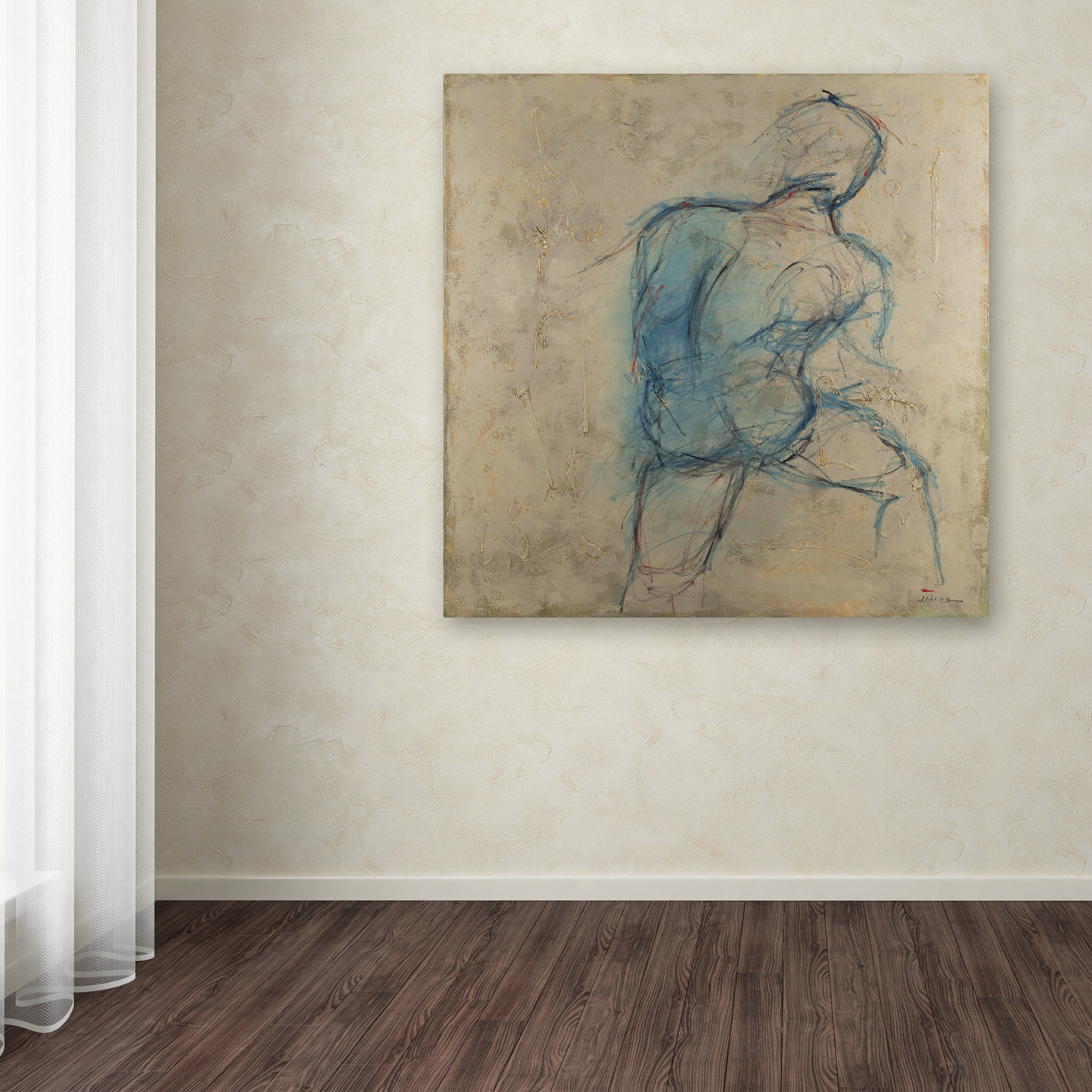 Trademark Fine Art Joarez 'Iron Man' 18" x 18" Canvas Stretched (190836234790)