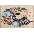 thumbnail image 4 of SKYSONIC Original Ethnic Image Non-Slip Area Rug, Flowers Birds Floor Carpet Comfort Floor Mats Decor for Indoor Front Porch,Living Room, Bedroom,Kitchen,72"x48", 4 of 7