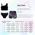 thumbnail image 5 of Doomiva Kids Girls 3 Pcs Tankini Sets One Shoulder Crop Top with Brief Shorts Beach Bikini Rashguard Swimwear Green 8, 5 of 5