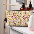 thumbnail image 5 of Picia Colorful Leaves Printed Leather Travel Toiletry Bag,Cosmetic Organizer, Makeup Travel Bag, Durable Travel Pouch, Compact Toiletry Bag, Travel Accessories, 5 of 6