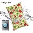 thumbnail image 6 of Pofeuu Cherries and Ladybirds Print Polyester Microfiber Plush Pillowcases, Super Soft and Cozy Pillow Case Covers with Envelop Closure（Pillow core not included）-14"x20", 6 of 6