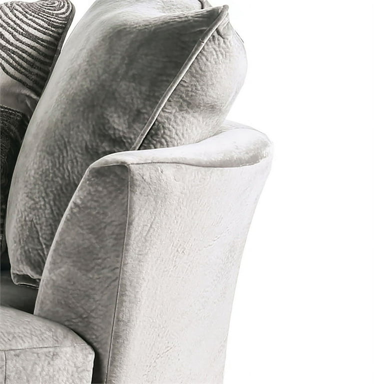 Furniture of America Sheryl Transitional Microfiber Swivel Chair