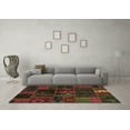 thumbnail image 3 of Ahgly Company Indoor Square Oriental Brown Modern Area Rugs, 4' Square, 3 of 4