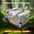 thumbnail image 2 of Bolsa de almacenamiento para acampar Herramienta portátil para acampar bolso de almacenamiento de alimentos gran capacidad equipo de Camping bolsa de almacenamiento doble cremallera para Picnic viaje Camping FLhrweasw Nuevo, 2 of 9