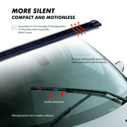 Windshield Wiper Blades 24+17+13 Replacement for GMC Terrain MK1 2010-2017, Ford Kuga MK1 2008-2012
