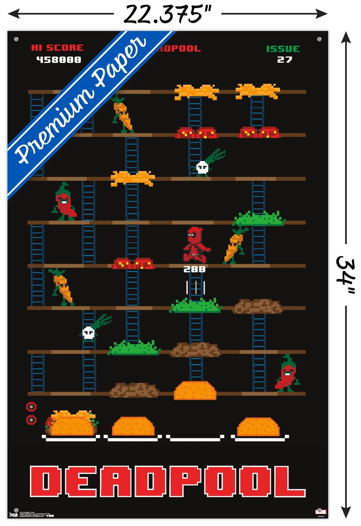 Marvel Comics - Deadpool - Game Wall Poster with Push Pins, 22.375" x 34"