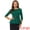 Green, variant on 3/4 Sleeve Elegant Work Peplum Top XS Black S Red