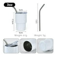 thumbnail image 5 of 3oz DIY Blank Sublimation shot glass Tumbler double insulated with stainless straw, 5 of 5