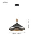 thumbnail image 2 of Xtricity - Pendant Light, 11 '' Height, From the Molly Collection, Silver, 2 of 3
