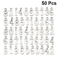 thumbnail image 3 of 50 piezas de números del 0 al 9, accesorios para manualidades, pulseras, collares, llaveros, colgantes y joyas (números del 0 al 9, 5 piezas cada uno), 3 of 7