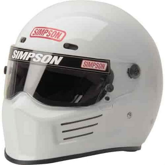 Simpson Racing 7210031 SA2020 Super Bandit Racing Helmet Adult Large White
