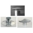 thumbnail image 4 of Tapa de chimenea para techo, de PVC, resistente al viento y a la lluvia, de acero inoxidable 430, 0,6 mm de espesor, 4 of 4